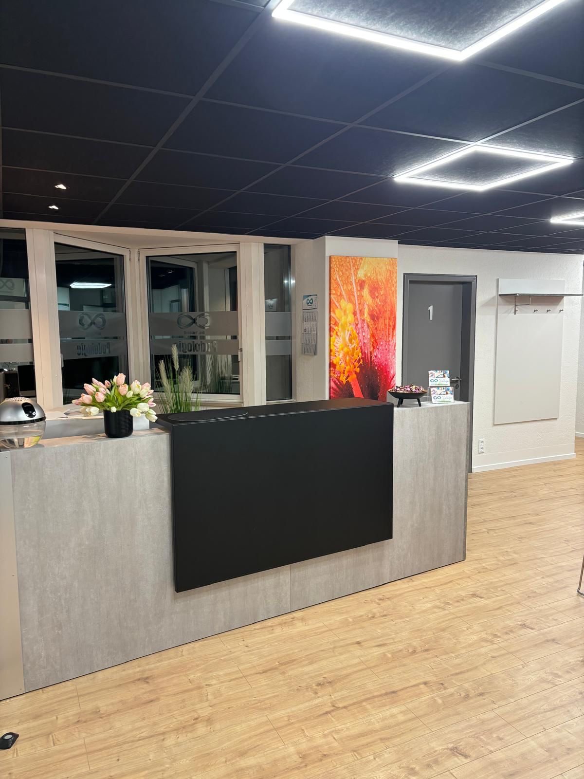 Empfang der Podologie Brand-Erbisdorf